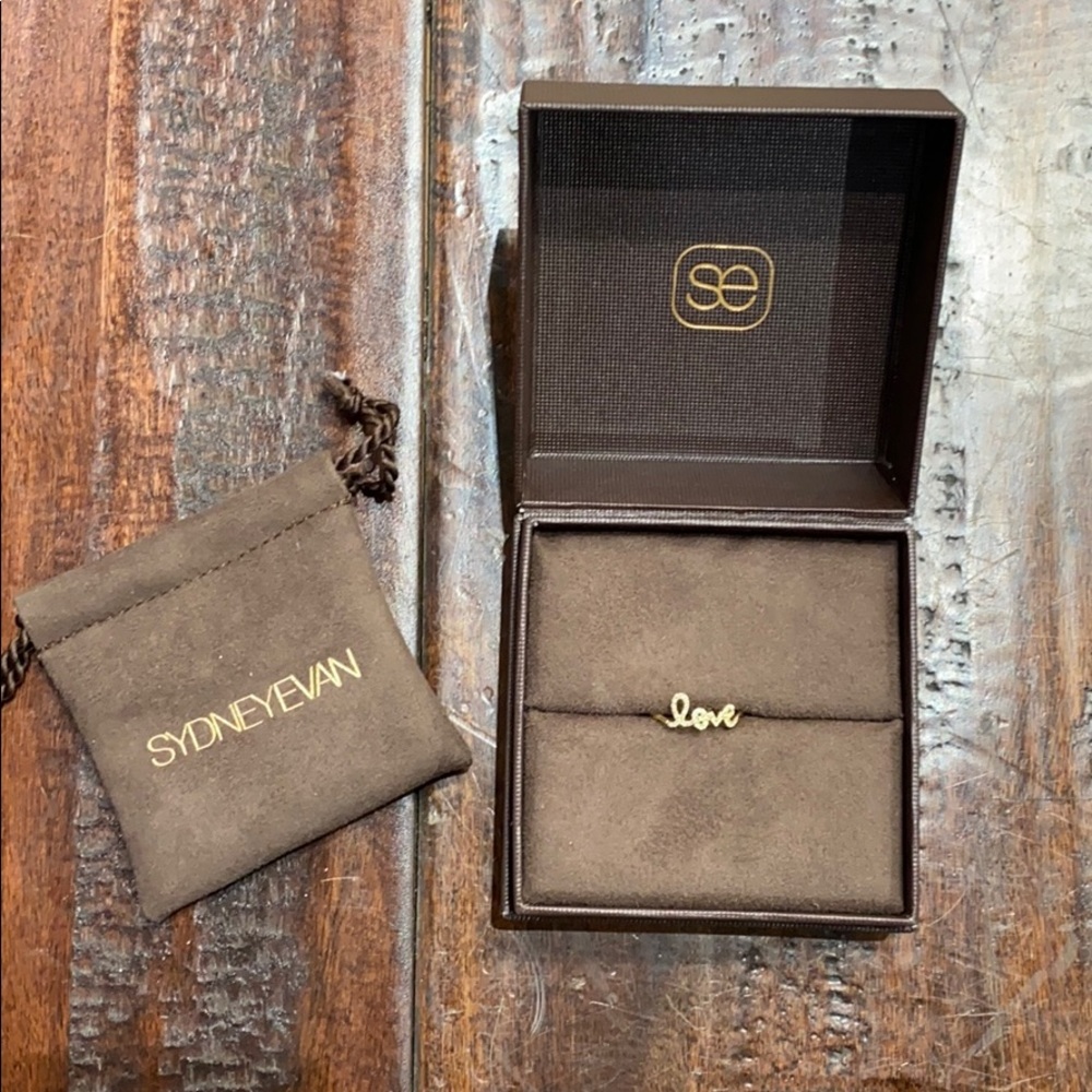 Sydney Evan Love Ring 14K Yellow Gold Size 8